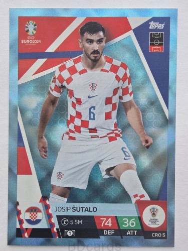 2024 Topps Euro Josip Sutalo Chorwacja Crystal /NU20