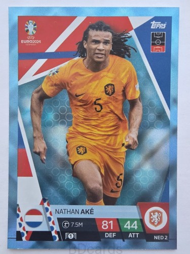 2024 Topps Euro Nathan Ake Holandia Crystal /NU21