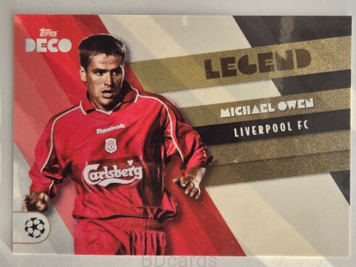 2021-22 Topps Deco Michael Owen Liverpool Legends /O
