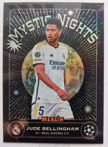 2023-24 TOPPS Chrome Merlin Jude Bellingham Real Madryt Mystic /RU18