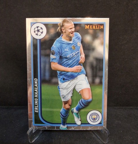 2023-24 Topps Chrome Merlin Erling Haaland Manchester City /LL6