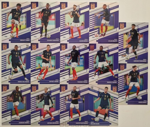 2022-23 Panini Donruss Elite 14 Kart Francja Mbappe Giroud Dembele /ZY