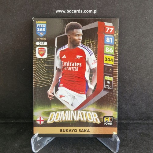2025 Panini Adrenalyn XL Fifa 365 Bukayo Saka Arsenal Dominator /FF9