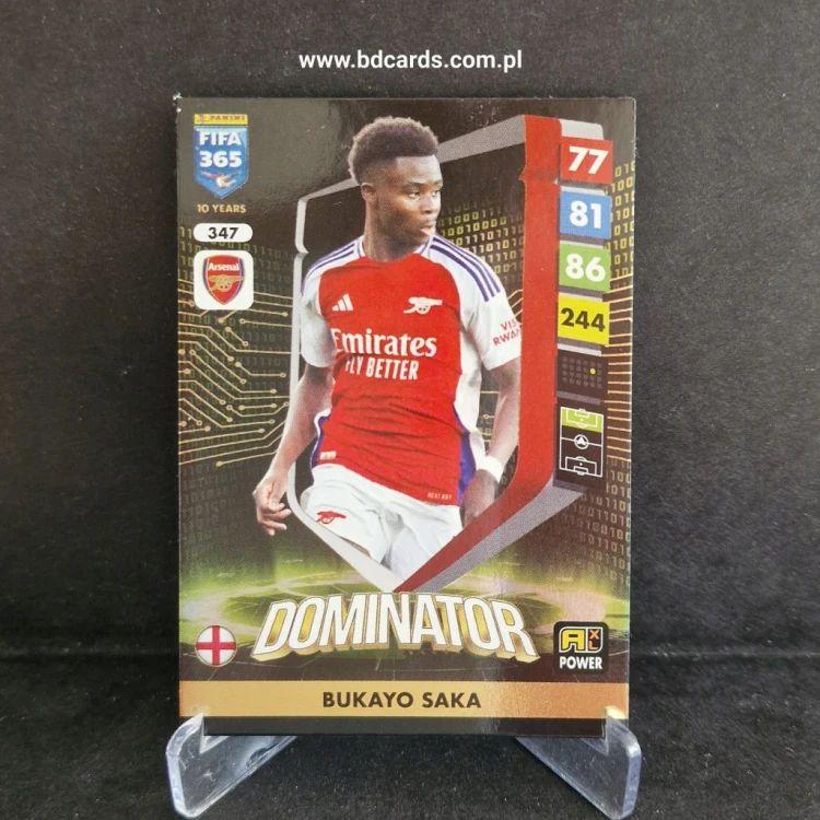 2025 Panini Adrenalyn XL Fifa 365 Bukayo Saka Arsenal Dominator /FF9
