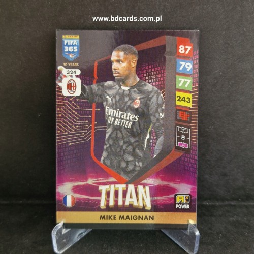 2025 Panini Adrenalyn XL Fifa 365 Mike Maihnan AC Milan Titan /FF10