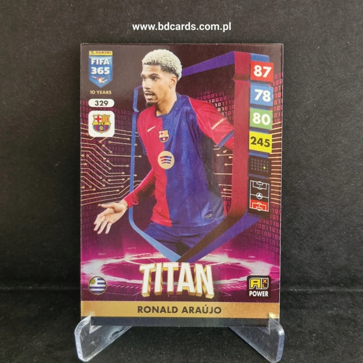 2025 Panini Adrenalyn XL Fifa 365 Ronald Araujo FC Barcelona Titan /FF10