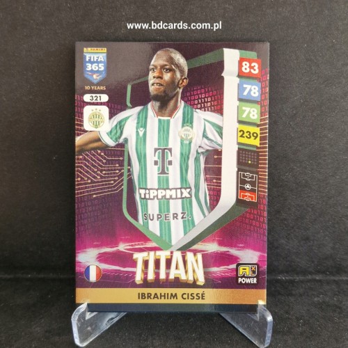 2025 Panini Adrenalyn XL Fifa 365 Cisse Ferencvarosi Titan /FF10