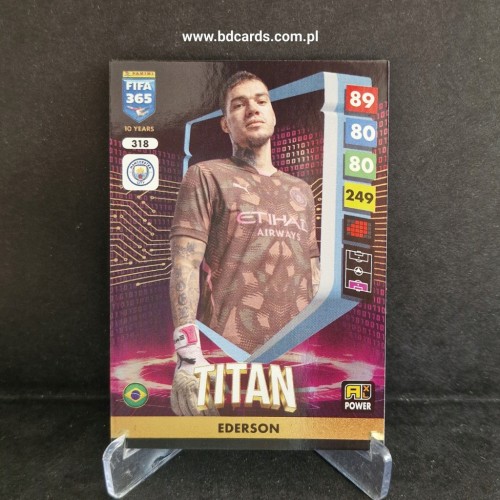 2025 Panini Adrenalyn XL Fifa 365 Ederson Manchester City Titan /FF10