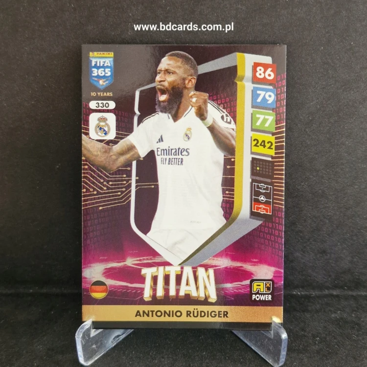 2025 Panini Adrenalyn XL Fifa 365 Rudiger Real Madryt Titan /FF10