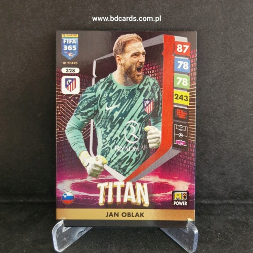 2025 Panini Adrenalyn XL Fifa 365 Jan Oblak Atl Madryt Titan /FF11