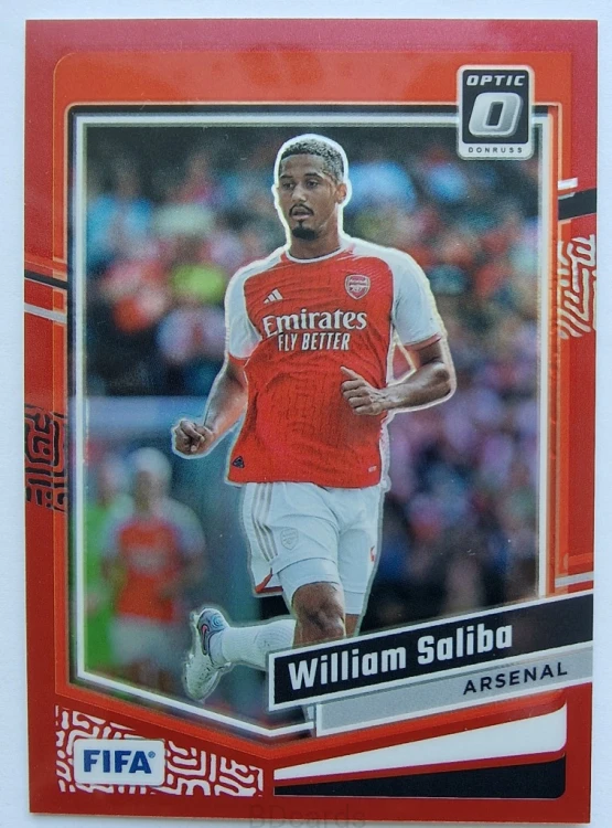 2023-24 Panini Donruss Optic Saliba Arsenal /299 Red /SP1