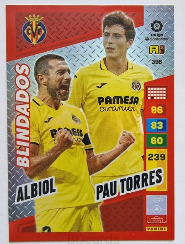 2022-23 Panini La Liga Albiol Pau Torres Villareal Blindados /NU29