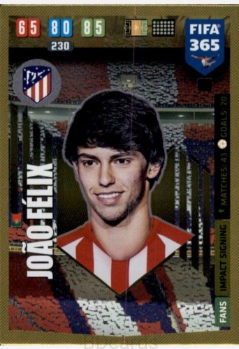 2020 Panini Fifa 365 Joao Felix Atletico Madryt Impact Signing /A