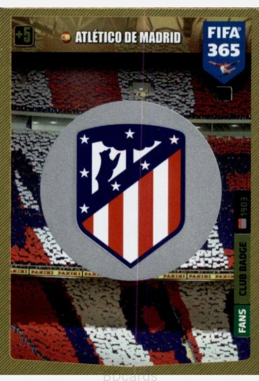2020 Panini Fifa 365 Club Badge Atletico Madryt Fans /A