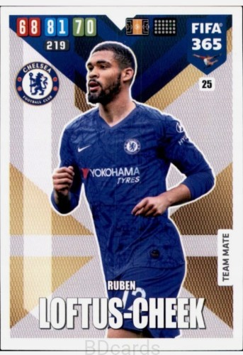 2020 Panini Fifa 365 Ruben-Loftus Cheek Chelsea /A