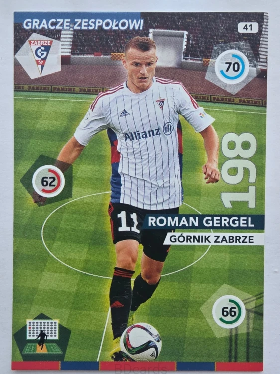 2015 Panini Ekstraklasa Roman Gergel Górnik Zabrze /F