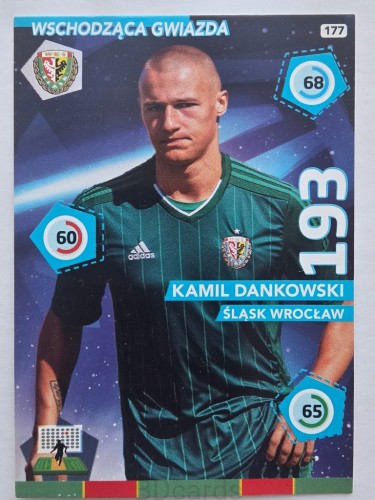 2015 Panini Ekstraklasa Kamil Dankowski Śląsk Wrocław /F