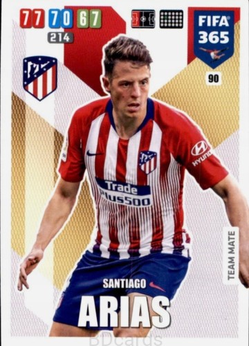 2020 Panini Fifa 365 Santiago Arias Atletico Madryt /A