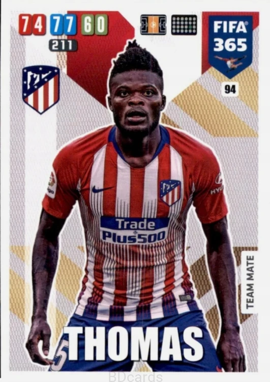 2020 Panini Fifa 365 Thomas Atletico Madryt /A