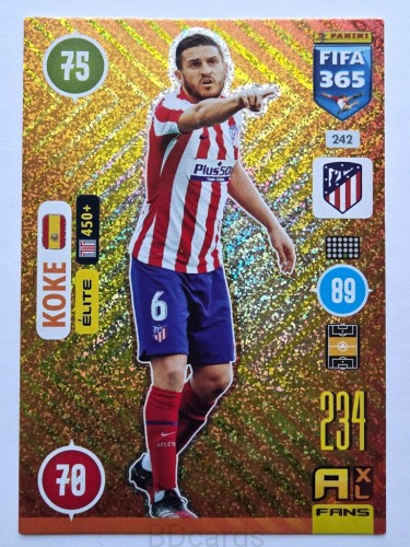 2020-21 Panini Fifa 365 Koke Atletico Madryt /NN16