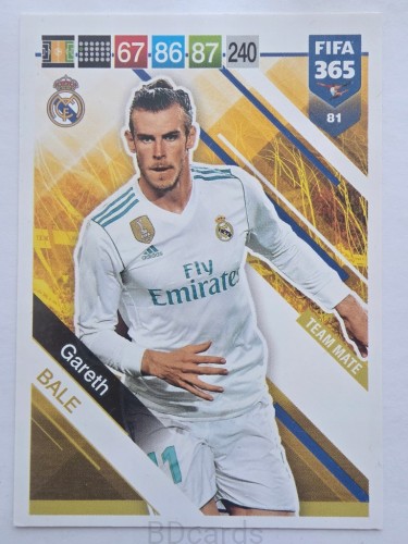 2019 Panini Fifa 365 Gareth Bale Real Madryt /F