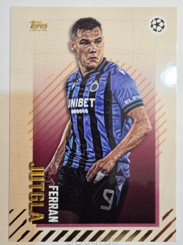 2022-23 Topps Gold X Kamaldeen Ferran Jutgla Club Brugge /A