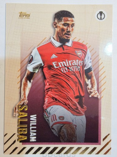 2022-23 Topps Gold X William Saliba Arsenal Londyn /A