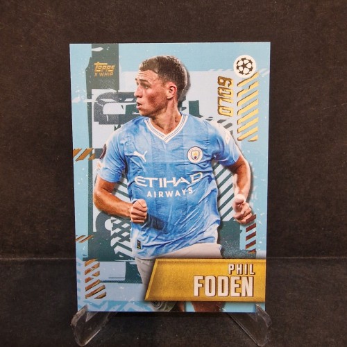 2022-23 Topps Gold X Phil Foden Manchester City Blue /RU10