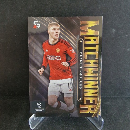2023-24 TOPPS Superstars Rasmus Hojlund Manchester United Matchwinner /GZ24