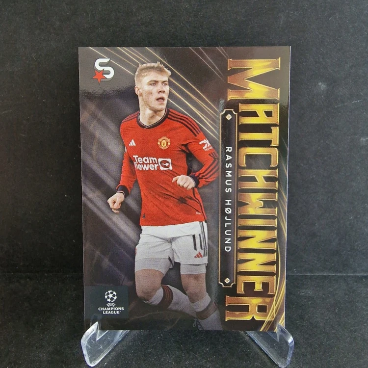 2023-24 TOPPS Superstars Rasmus Hojlund Manchester United Matchwinner /GZ24