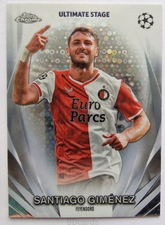 2023-24 Topps Chrome UCC Santiago Gimenez Feyenord /RU7