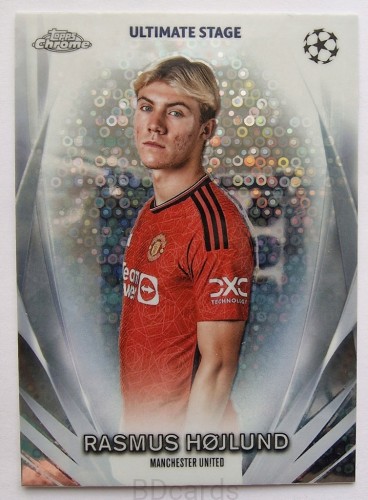2023-24 Topps Chrome UCC Rasmus Hojlund Manchester United /RU7