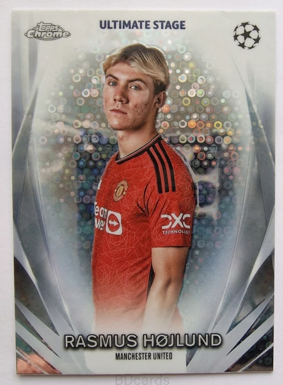 2023-24 Topps Chrome UCC Rasmus Hojlund Manchester United /RU7