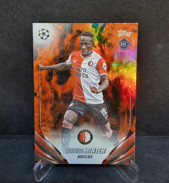 2023-24 Topps Chrome UCC Yankuba Minteh Feyenord /BB6