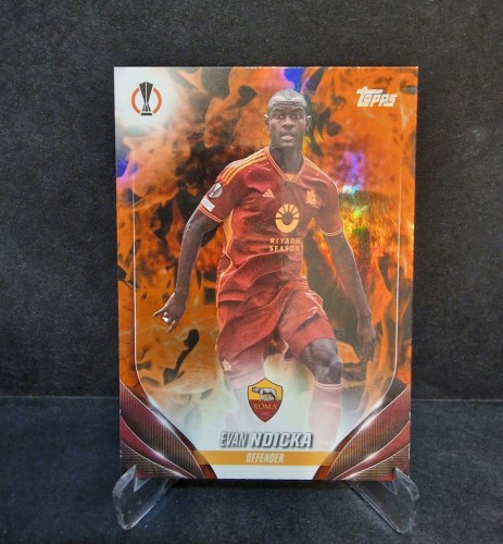 2023-24 Topps Chrome UCC Evan Ndicka AS Roma /BB6