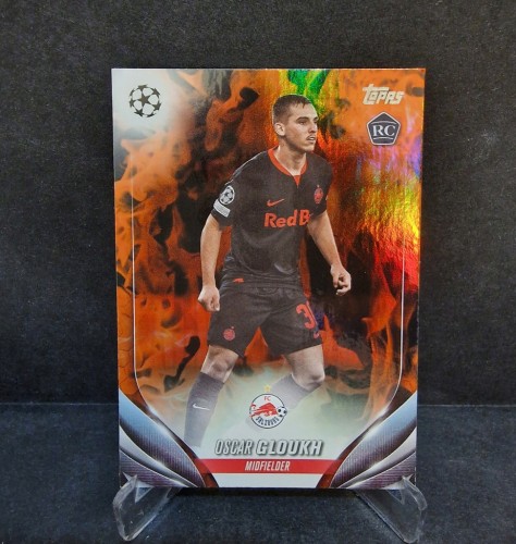 2023-24 Topps Chrome UCC Oscar Gloukh Fc Salzburg /BB7