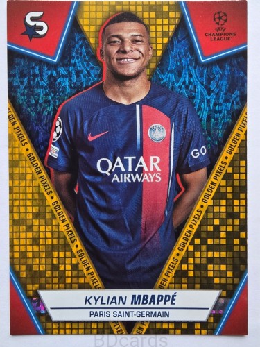 2023-24 TOPPS Superstars Mbappe PSG Golden Pixels /ER6