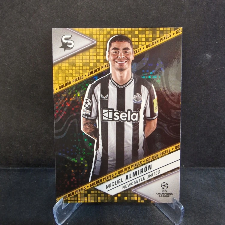 2023-24 Topps Superstars Almiron Newcastle Golden Pixels /U17