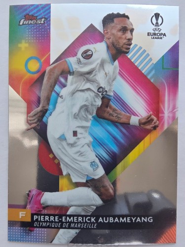 2023-24 Topps Finest Aubameyang Ol. Marsylia /F