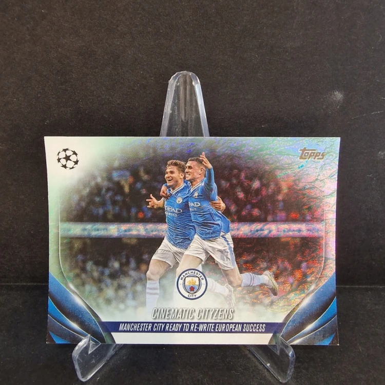 2023-24 TOPPS UCC Alvarez Foden Manchester City Refractor /K19