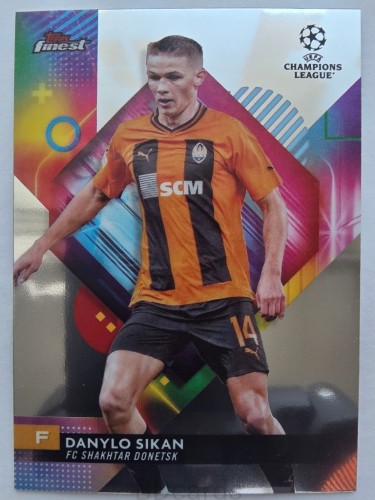 2023-24 Topps Finest Danylo Sikan Shakhtar Donetsk /F