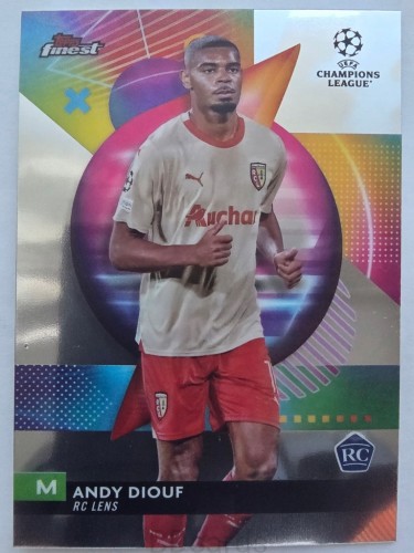 2023-24 Topps Finest Andy Diouf RC Lens /F