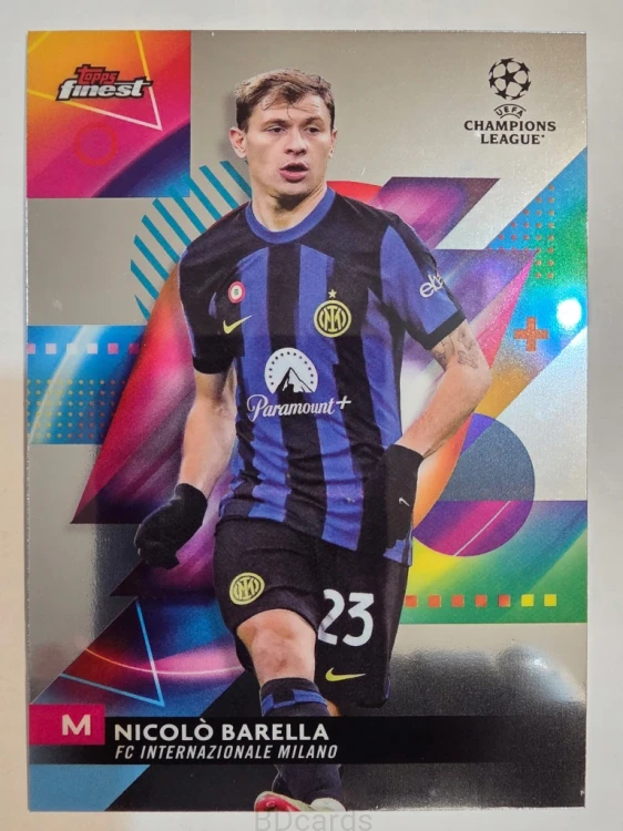 2023-24 Topps Finest Nicolo Barella Inter /A