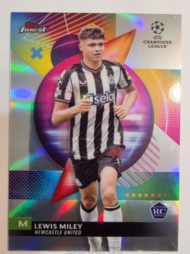2023-24 Topps Finest Lewis Miley Newcastle United /A