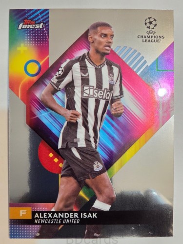 2023-24 Topps Finest Aleksander Isak Newcastle United /A
