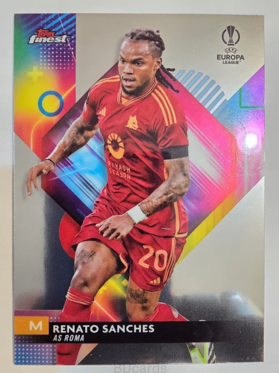 2023-24 Topps Finest Renato Sanches AS Roma /A