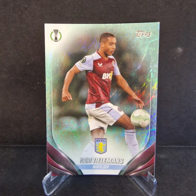 2023-24 Topps UCC Youri Tielemans Aston Villa Refractor /K25