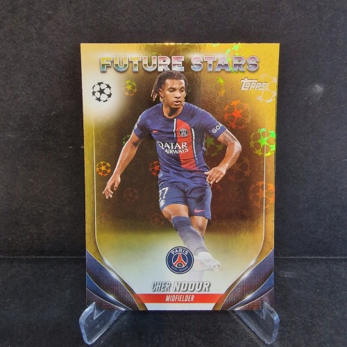 2023-24 TOPPS UCC Cher N'dour PSG Refractor /K28