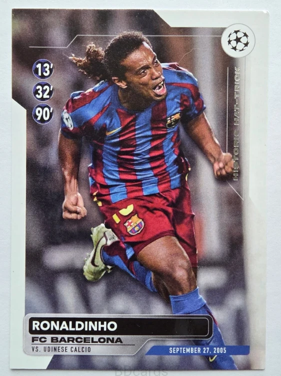 2023-24 Topps UCC Ronaldinho Legends Hat-Trick Fc Barcelona /ER