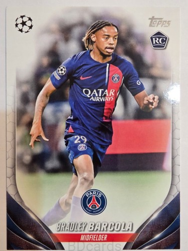2023-24 Topps UCC Bradley Barcola PSG /A
